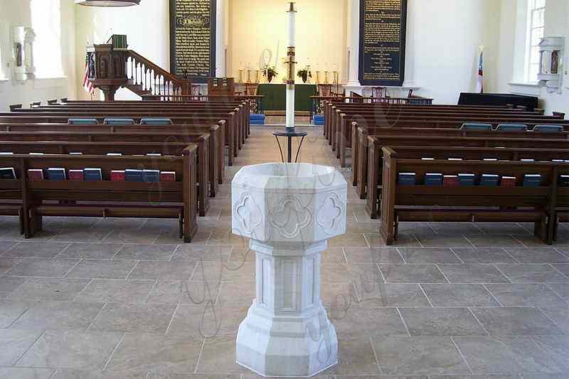 church marble baptismal pool