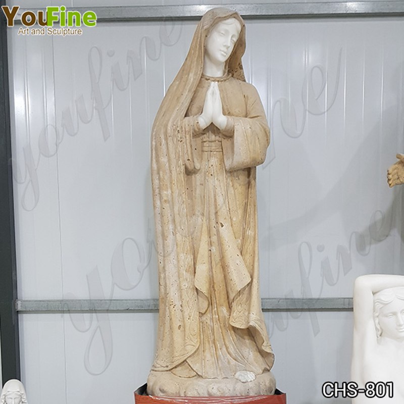 Handcarved Marble Virgin Mary Statue for Church for Sale CHS-801